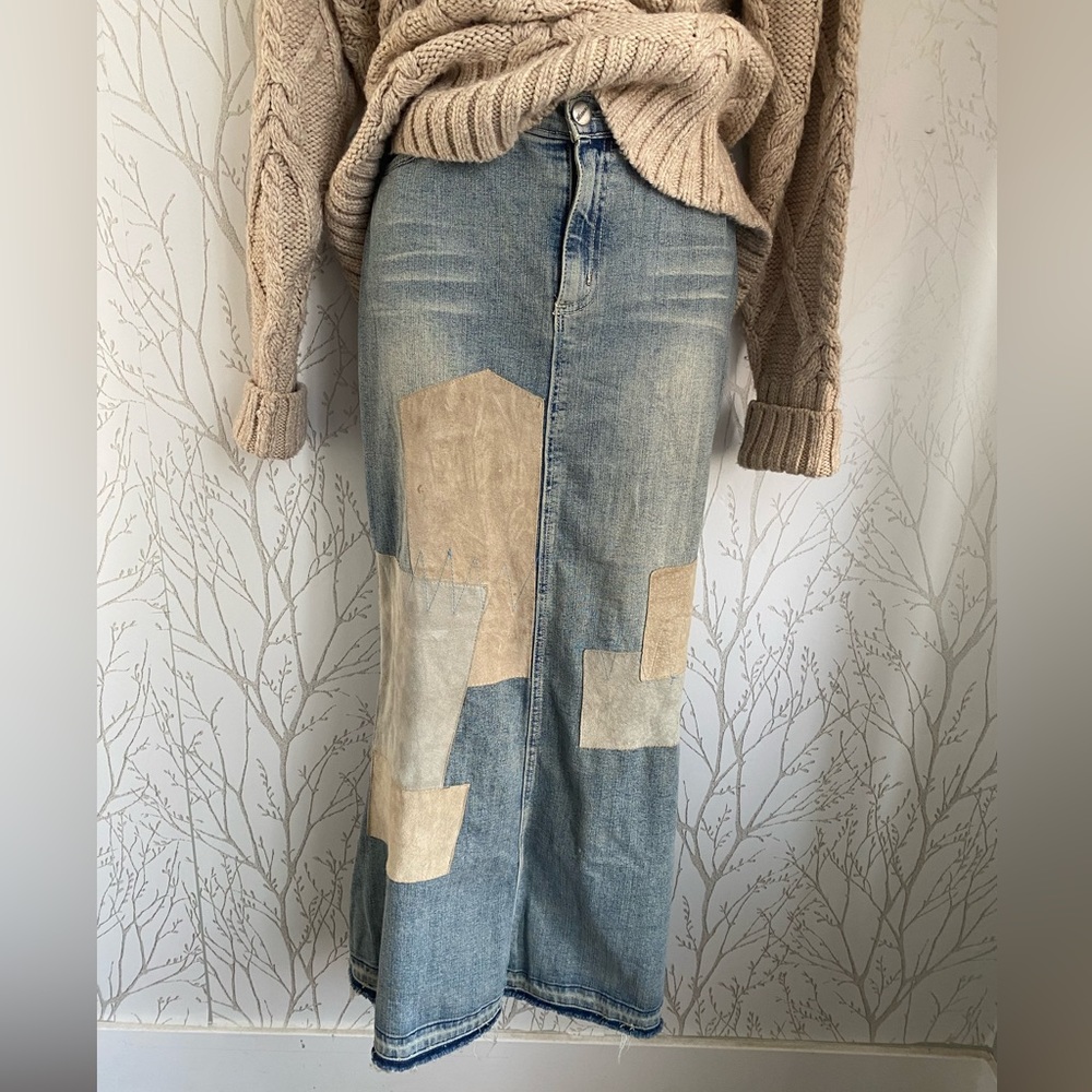 Sharagano vintage denim skirt size small